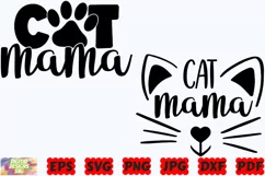 Cat Mama SVG | Cat SVG | Cat Mom SVG | Pet SVG | Cat Lover Product Image 2