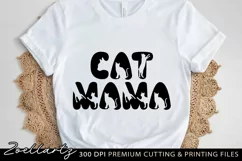 Cat Mama SVG PNG EPS DXF Paw Prints Cat Farmhouse Sign SVG Product Image 2
