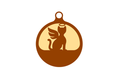 Cat Memorial Ornament Laser Cut Product Image 2