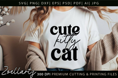 Cute Kitty Cat SVG Cut Files Pet Paw Prints SVG Cat Mom SVG Product Image 2