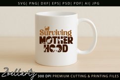 Cat Mom SVG Cut File Mothers Day T-shirt Mug Pillow Design Product Image 5