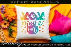 Cat Mom SVG for Cricut Mothers Day T-shirt Mug Pillow Design Product Image 7