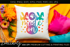 Cat Mom SVG for Cricut Mothers Day T-shirt Mug Pillow Design Product Image 7