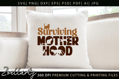 Cat Mom SVG Cut File Mothers Day T-shirt Mug Pillow Design Product Image 3