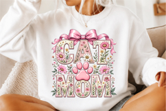 Cat Mom sublimation design PNG Product Image 2
