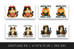 Cat Mom mug wrap printable sublimation design Product Image 2