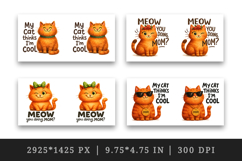 Cat Mom mug wrap printable sublimation design Product Image 2