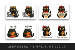 Cat Mom mug wrap printable sublimation design Product Image 2
