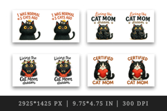 Cat Mom mug wrap printable sublimation design Product Image 2