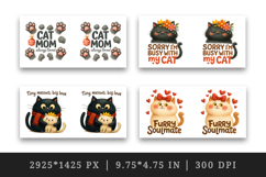 Cat Mom mug wrap printable sublimation design Product Image 2