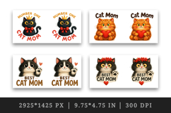 Cat Mom mug wrap printable sublimation design Product Image 2