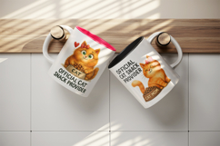 Cat Mom mug wrap printable sublimation design Product Image 3