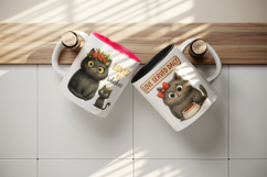 Cat Mom mug wrap printable sublimation design Product Image 3