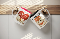 Cat Mom mug wrap printable sublimation design Product Image 3