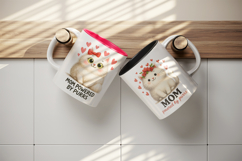 Cat Mom mug wrap printable sublimation design Product Image 3