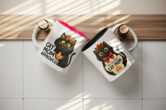 Cat Mom mug wrap printable sublimation design Product Image 3