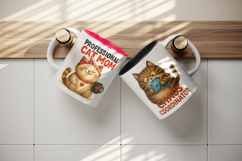 Cat Mom mug wrap printable sublimation design Product Image 3