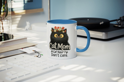Cat Mom mug wrap printable sublimation design Product Image 5