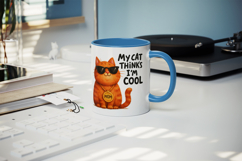 Cat Mom mug wrap printable sublimation design Product Image 5