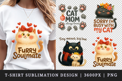 Cat Mom clipart printable sublimation design png Product Image 2