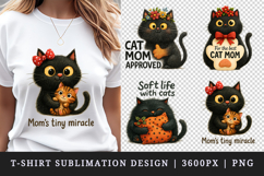 Cat Mom clipart printable sublimation design png Product Image 2