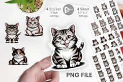 Cat Mood Expressions Sticker Product Image 1