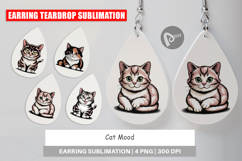 Earring Cat Mood Expressions Product Image 1