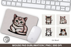 Mouse Pad Cat Mood Expressions Product Image 1