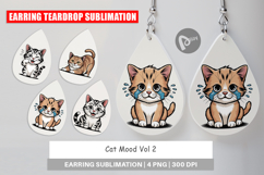 Earring Cat Mood Expressions Product Image 1