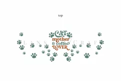 cat mother coffee lover 40oz quencher tumbler sublimation full wrap high resolution transparant background
