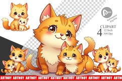 Cat Mother&#039;s Day Clipart Product Image 1