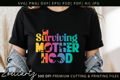 Cat Mom SVG Cut File Mothers Day T-shirt Mug Pillow Design Product Image 9