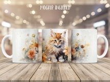 Cat 3D Mug Wrap Sublimation Designs, 3d Mug, Cat Png