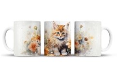 Cat 3D Mug Wrap Sublimation Designs, 3d Mug, Cat Png