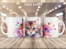 Cat 3D Mug Wrap Sublimation Designs, 3d Mug, Cat Png