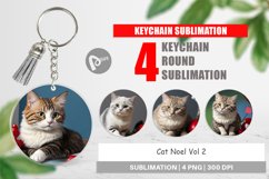 Keychain Cat Noel Product Image 1