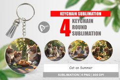 Keychain Cat on Summer Product Image 1