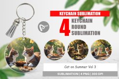 Keychain Cat on Summer Product Image 1