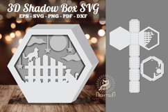 Cat Papercut 3D Shadow Box SVG Product Image 1