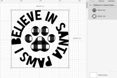 Cat Paw Print Christmas Ornament SVG Santa Paws Funny Quote 