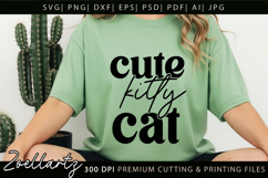Cute Kitty Cat SVG Cut Files Pet Paw Prints SVG Cat Mom SVG Product Image 3