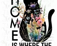 Home Is Where The Cat Is Png Instant Download Product Image 3