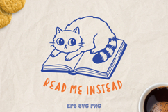 Funny Cat SVG PNG, Sarcastic Quote, Hand Drawn Cat Clipart. Product Image 1