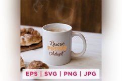 Rescue Foster Adopt Cat Rescue Quote Stickers Product Image 1