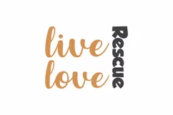 Rescue Live Love Cat Rescue Quote Stickers Product Image 3