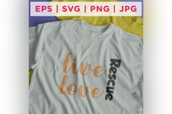 Rescue Live Love Cat Rescue Quote Stickers Product Image 2
