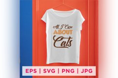 All I Care About Cats Cat Rescue Quote Stickers Product Image 2