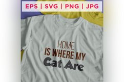 Home Is Where My Cat Are Cat Rescue Quote Stickers Product Image 2
