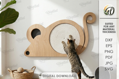 Cat Scratching Boards Bundle Lasercut.Wall Cat Scratcher SVG Product Image 13