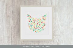 Cat Shape with Colorful Dots SVG Product Image 1